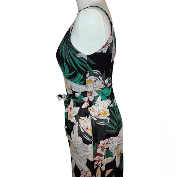 Guess Black and Green Floral Jumpsuit - Picture 7 of 9